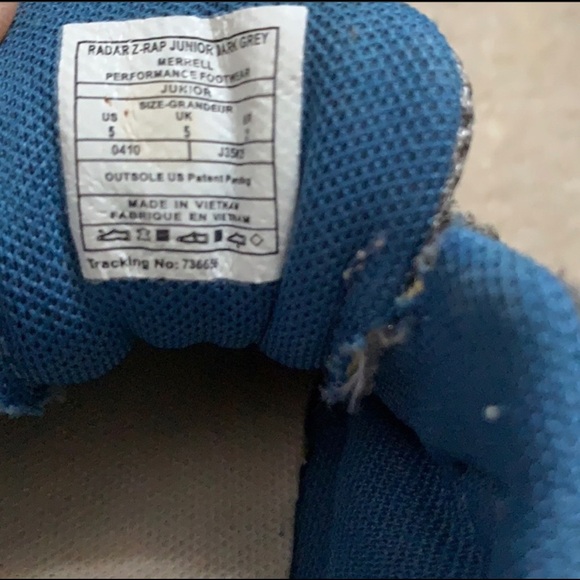 Merrell radar zrap gray hiking sneakers - Picture 9 of 9